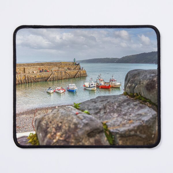 Item preview, Clovelly Stone Wall And Fishing Boats, Devon, England designed and sold by Paul Thompson Photography.