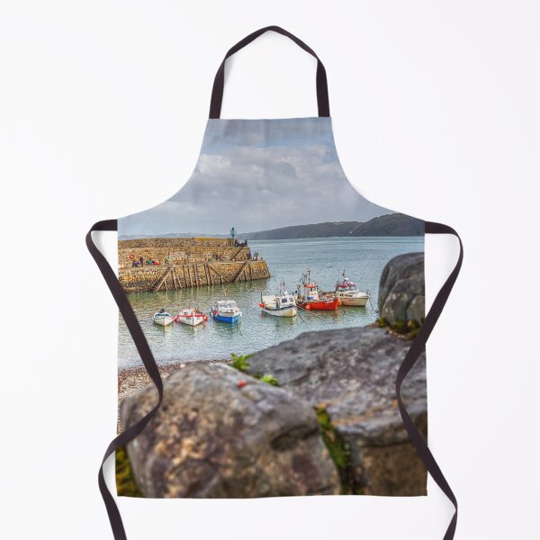Item preview, Clovelly Stone Wall And Fishing Boats, Devon, England designed and sold by Paul Thompson Photography.
