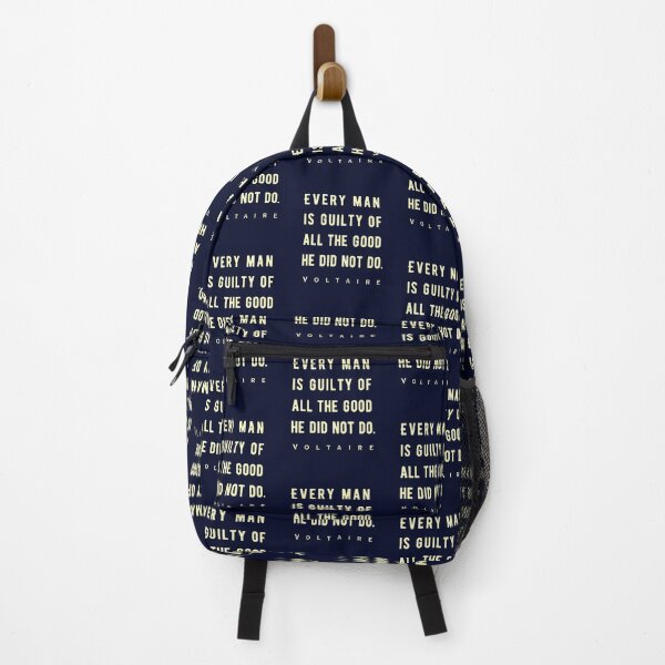 Item preview, Voltaire quote: Every man is guilty of all the good he did not do. designed and sold by artbleed.