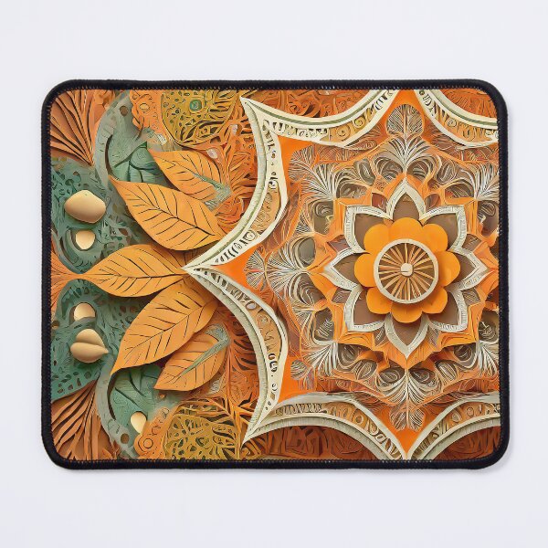 Item preview, Terracotta Leaves | Fractals and Mandalas | Sublime Nature designed and sold by monkeybusiness.pt.