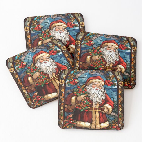 Artikelvorschau, Weihnachtsmann-Buntglasfenster entworfen und verkauft von MysticOzzy.