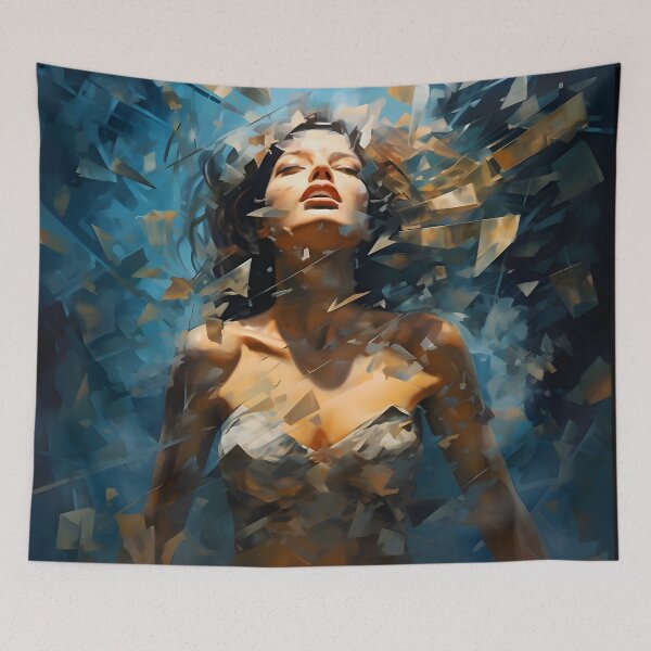 Item preview, Disintegration of a woman designed and sold by AI-Only Creations.