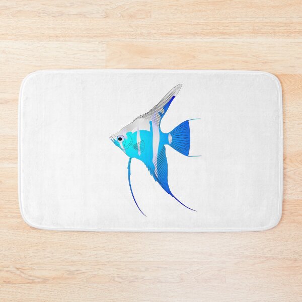 Item preview, Pterophyllum scalare Sailfins, freshwater angelfish aquatic animal contour lines hand drawn illustration aquarium fish designed and sold by Marcin Adrian.