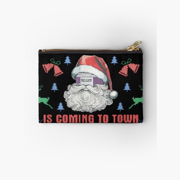 Item preview, Sani Cloth Is Coming To Town Ugly Christmas Nurse Rn Aid designed and sold by PureHeaven ⭐⭐⭐⭐⭐.