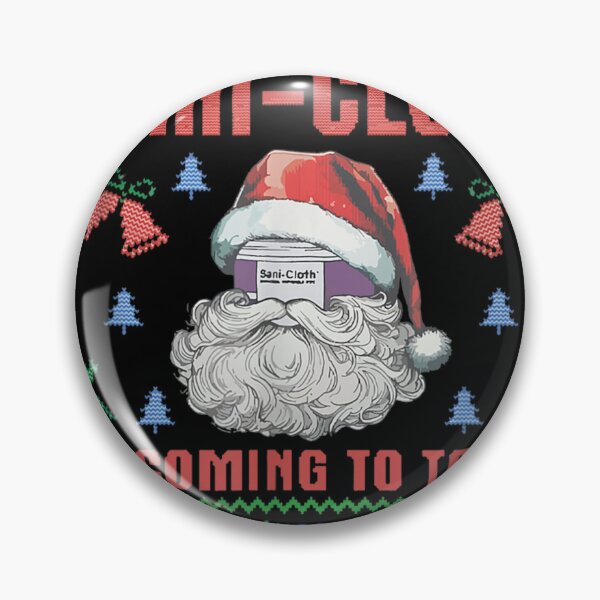 Item preview, Sani Cloth Is Coming To Town Ugly Christmas Nurse Rn Aid designed and sold by PureHeaven ⭐⭐⭐⭐⭐.