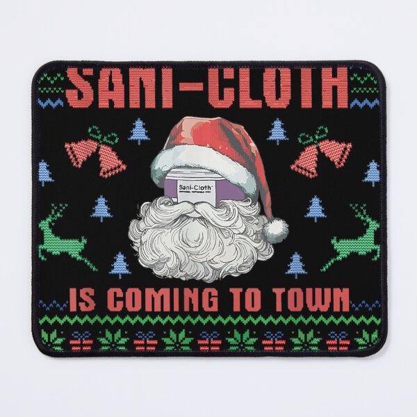 Item preview, Sani Cloth Is Coming To Town Ugly Christmas Nurse Rn Aid designed and sold by PureHeaven ⭐⭐⭐⭐⭐.
