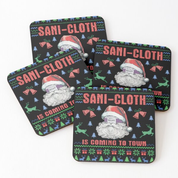 Item preview, Sani Cloth Is Coming To Town Ugly Christmas Nurse Rn Aid designed and sold by PureHeaven ⭐⭐⭐⭐⭐.