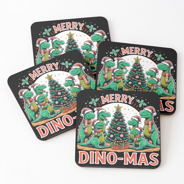Item preview, Merry Dino-Mas Christmas Festive Dinosaur Holiday Gathering designed and sold by Quirky Shirts.