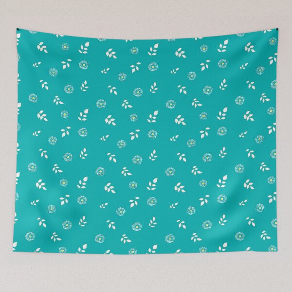 Item preview, Sun flowers turquoise version designed and sold by GENEST-V.