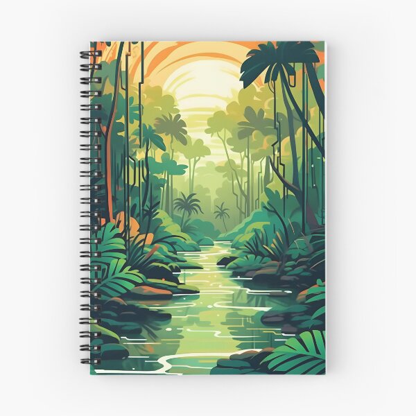 Aperçu de l'œuvre Forêt tropicale colorée créée et vendue par Bomba Visual.