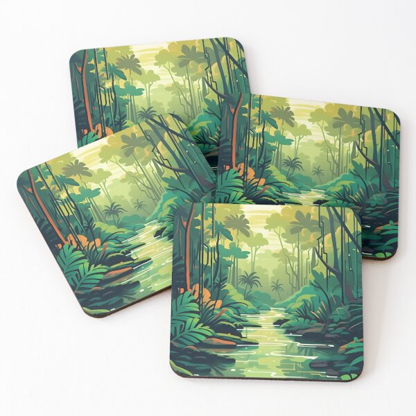 Item preview, Colorful Tropical Rainforest designed and sold by Bomba Visual.