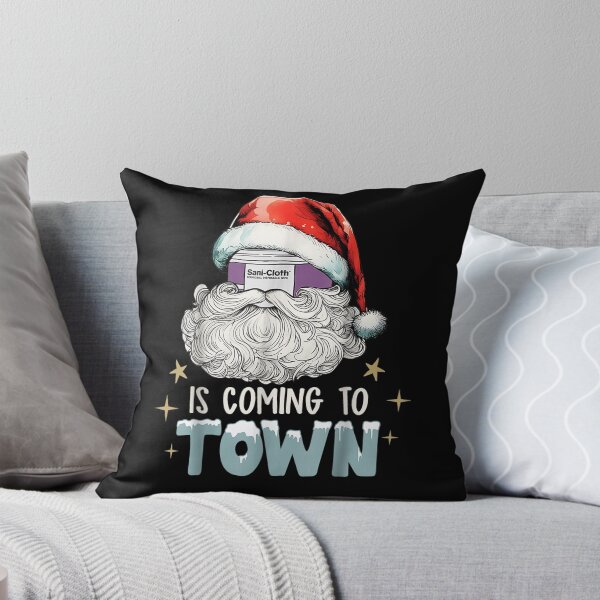Item preview, Sani Cloth Is Coming To Town Ugly Christmas Nurse Rn Aid designed and sold by PureHeaven ⭐⭐⭐⭐⭐.