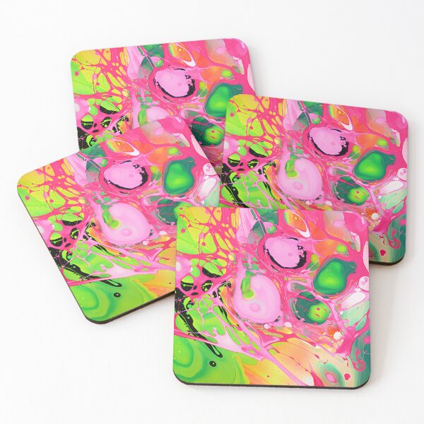 Item preview, Neon Splendor: Pink and Green Fluid Art designed and sold by VectorPlace.