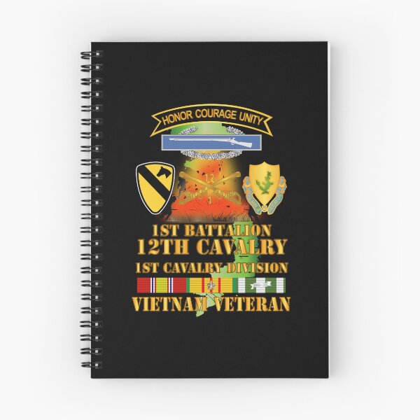 Item preview, Army - 1st Battalion, 12th Cav - SSI - DUI - MAP VN SVC X 300 designed and sold by Military Insignia Products.