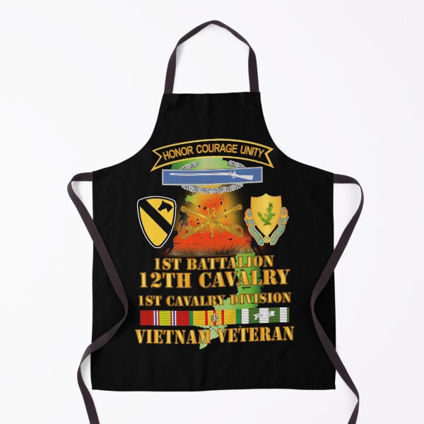 Item preview, Army - 1st Battalion, 12th Cav - SSI - DUI - MAP VN SVC X 300 designed and sold by Military Insignia Products.