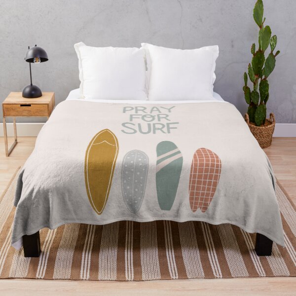 Item preview, Summer Surfboards Pray for Surf Art Print designed and sold by Menina Lisboa.