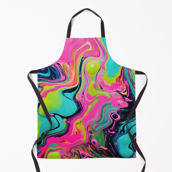 Item preview, Acidic Dreams: Pink and Green Abstract Fusion designed and sold by VectorPlace.