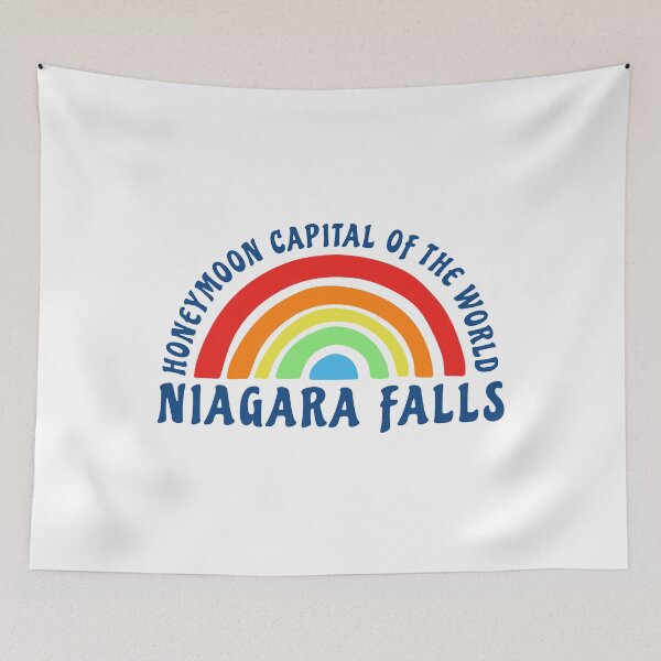 Item preview, Niagara Falls Retro Rainbow Honeymoon designed and sold by lizardisland.