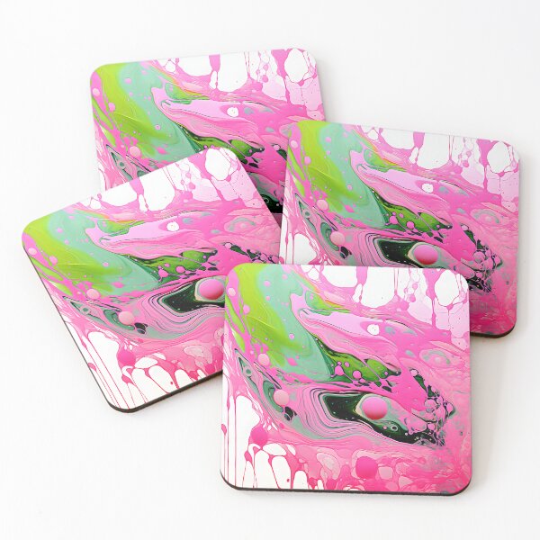 Item preview, Pink Surge: Lively Green Abstract Patterns designed and sold by VectorPlace.