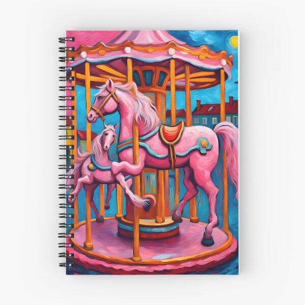 Item preview, Carousel park in Van Gogh Style designed and sold by MadamEnne.