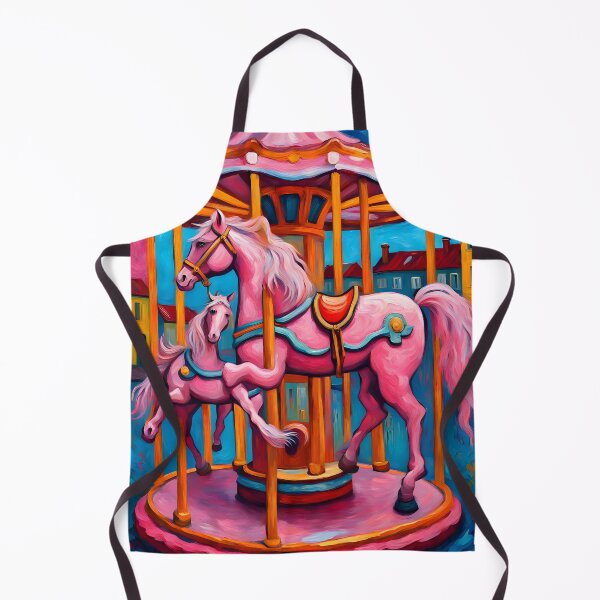 Item preview, Carousel park in Van Gogh Style designed and sold by MadamEnne.