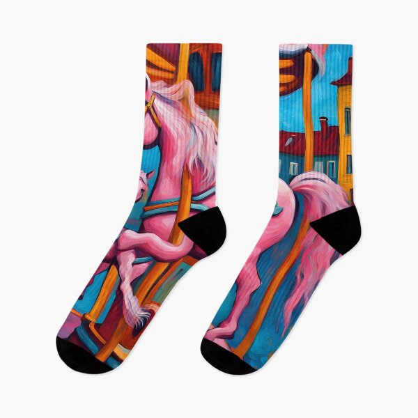 Item preview, Carousel park in Van Gogh Style designed and sold by MadamEnne.
