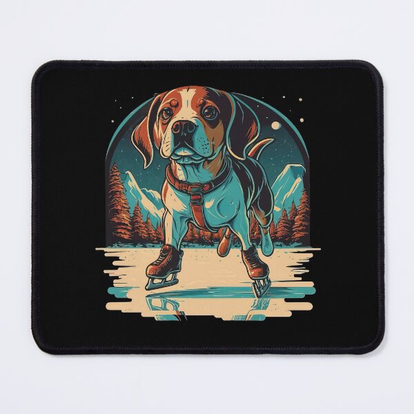 Item preview, Winter Ice Skating Beagle designed and sold by MindSmith.