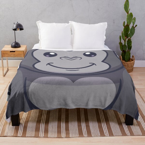 Item preview, Cute happy gorilla cartoon vector icon illustration animal nature designed and sold by sasa-creations.