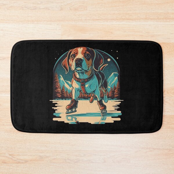 Item preview, Winter Ice Skating Beagle designed and sold by MindSmith.