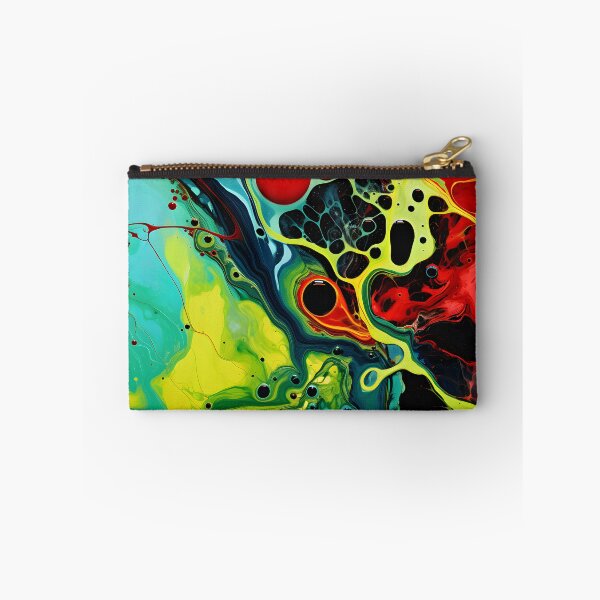 Item preview, Luminous Lava Flow: Abstract Green and Red designed and sold by VectorPlace.
