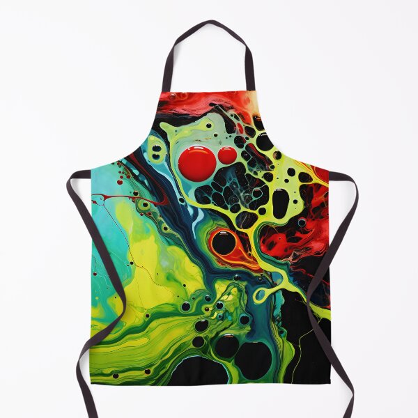 Item preview, Luminous Lava Flow: Abstract Green and Red designed and sold by VectorPlace.