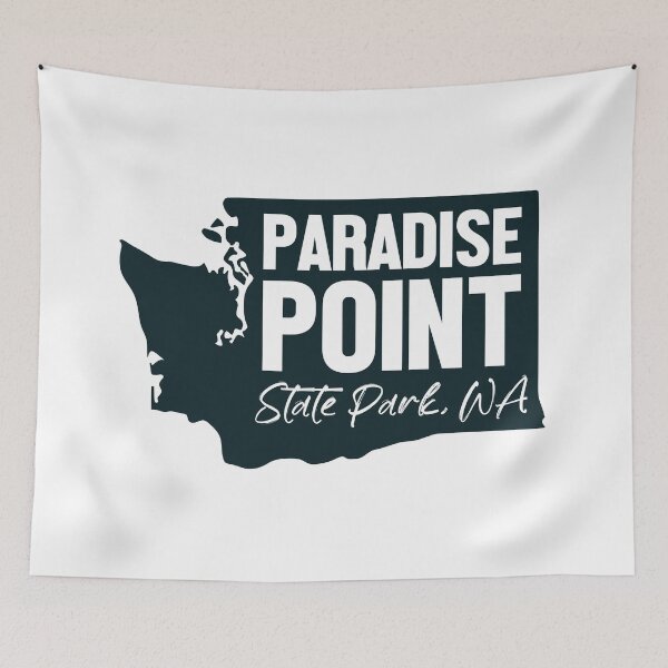 Item preview, Paradise Point State Park Washington Map designed and sold by bivenart.