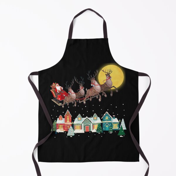 Item preview, Santa On Sleigh Pulled by Reindeer Merry Christmas Gift designed and sold by LionessLove.
