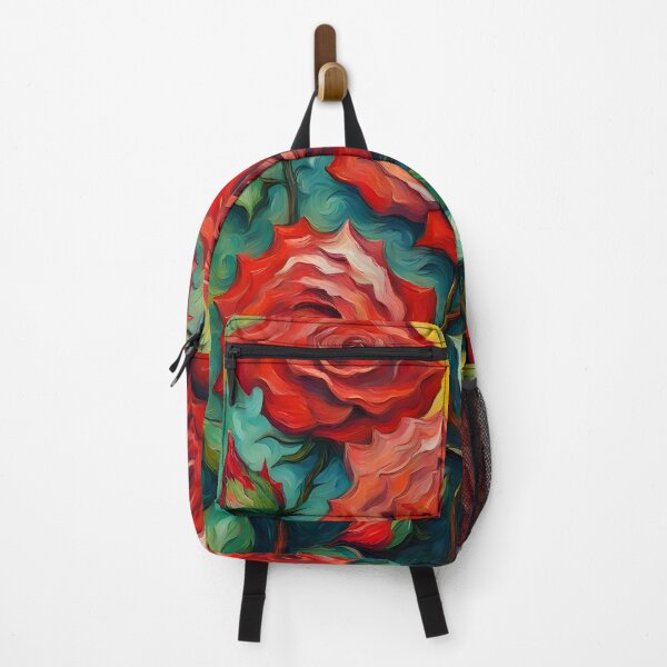 Item preview, Roses painting in Van Gogh style designed and sold by MadamEnne.