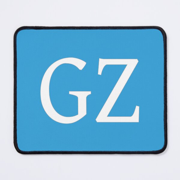 Item preview, GZ Initials Monogram Elegant White Letters designed and sold by Jeallan Designs.