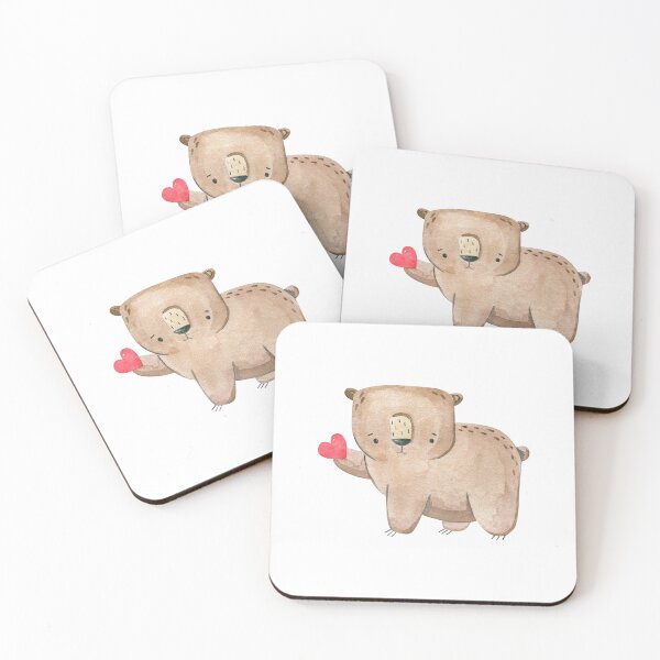 Item preview, brown bear  with  heart designed and sold by the-myro.