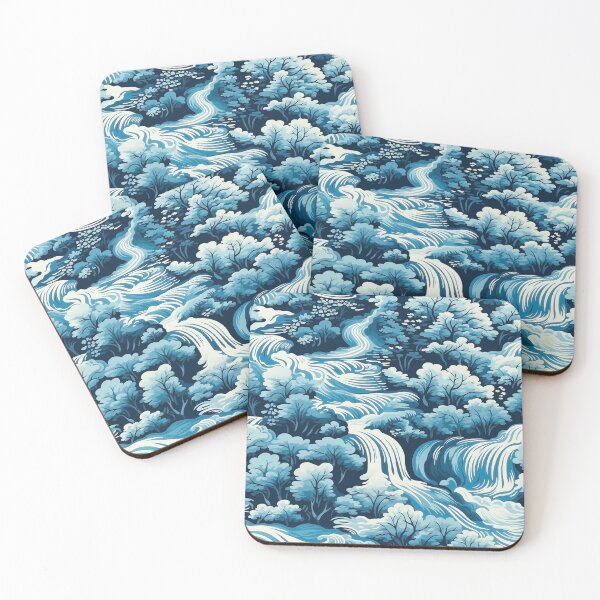Item preview, Waterfall Pattern, Blue designed and sold by purelypatterns.