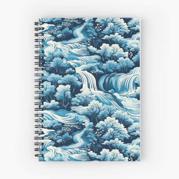 Item preview, Waterfall Pattern, Blue designed and sold by purelypatterns.