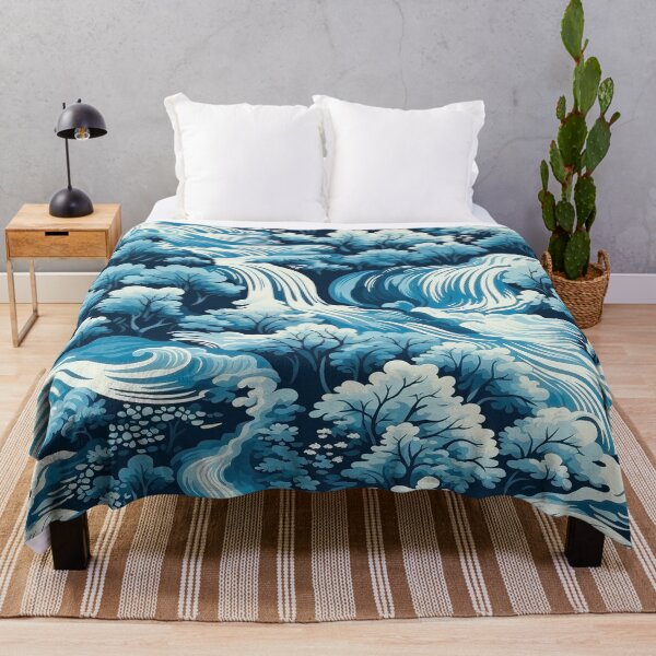 Item preview, Waterfall Pattern, Blue designed and sold by purelypatterns.