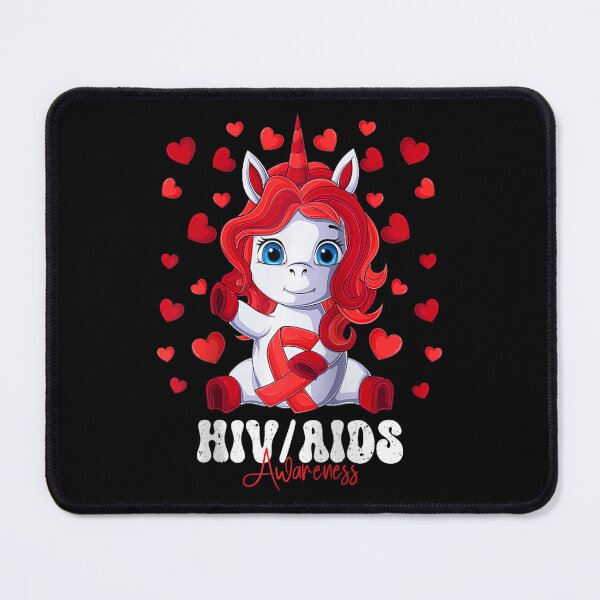 Item preview, HIV AIDS Awareness Month Red Ribbon Unicorn Raglan Baseball Tee designed and sold by defabiosofxs.