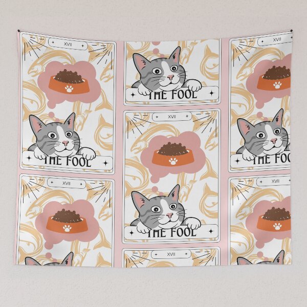 Item preview, Tarot Card Tabby Cat The Fool designed and sold by BettySpicer.