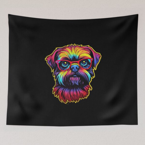 Item preview, Diseño De Neón De Grifo De Bruselas designed and sold by CUTEDOGGIEZ.