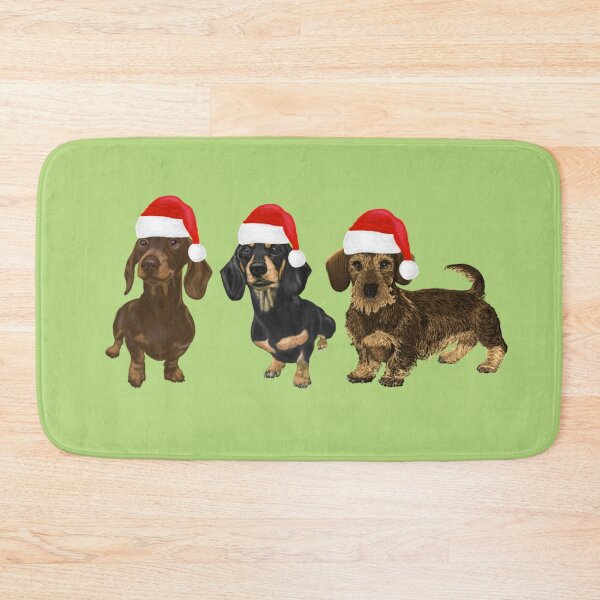 Item preview, Christmas Dachshunds designed and sold by barksandsqueaks.