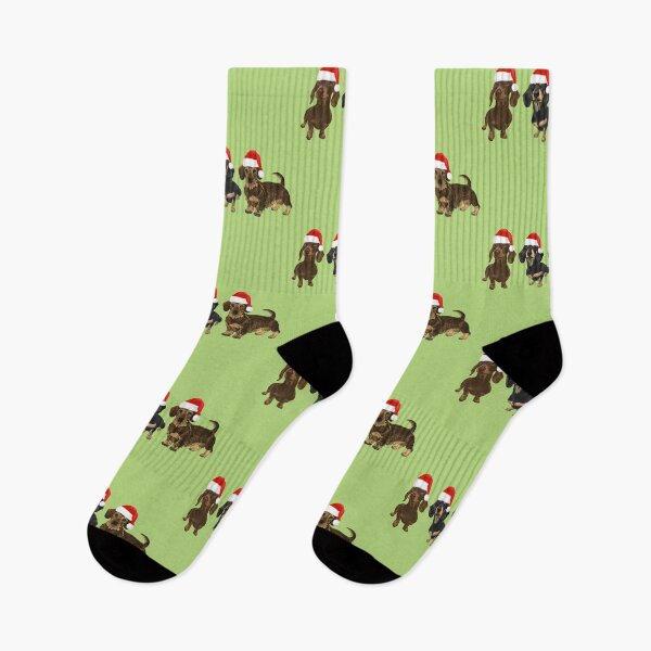 Item preview, Christmas Dachshunds designed and sold by barksandsqueaks.