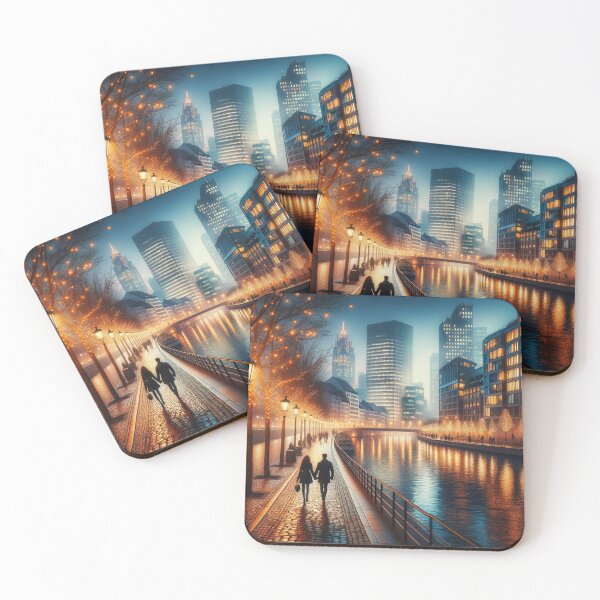Item preview, Evening Stroll by the City Lights designed and sold by skong01.