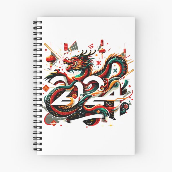 Item preview, 2024 New Year celebration with dragon design motif. designed and sold by ArtInPrint.