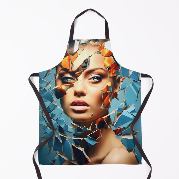 Item preview, Mosaic and glamorous portraiture of a woman designed and sold by AI-Only Creations.