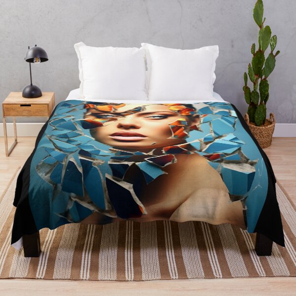 Item preview, Mosaic and glamorous portraiture of a woman designed and sold by AI-Only Creations.