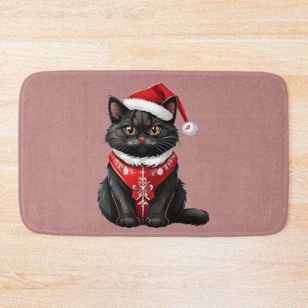 Item preview, Christmas Santa Black Cat designed and sold by Creative.Shop.