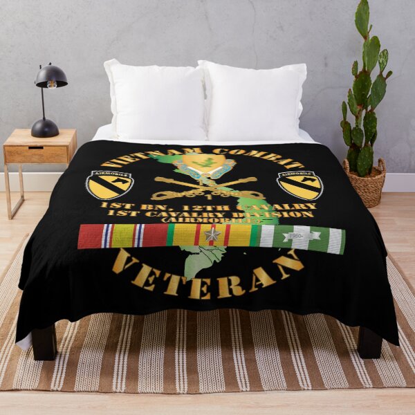 Item preview, Army - Vietnam Combat Cavalry Veteran w 1st Bn 12th Cav DUI - 1st Cav Div X 300 designed and sold by Military Insignia Products.